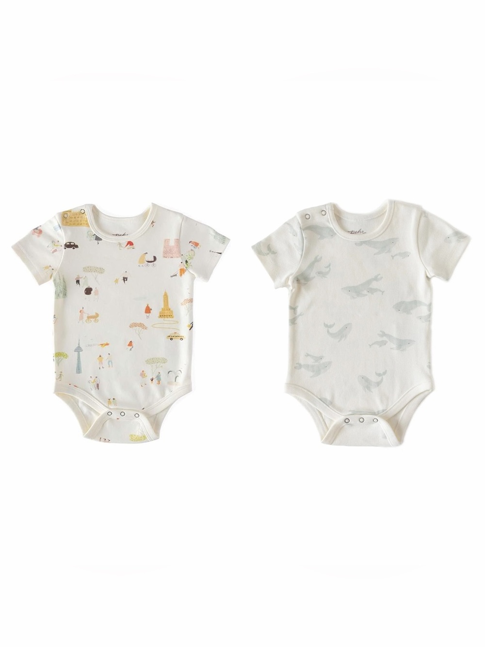 Bundle Sale: PEHR Short Sleeve Shoulder Snap One-Piece Size 12-18m